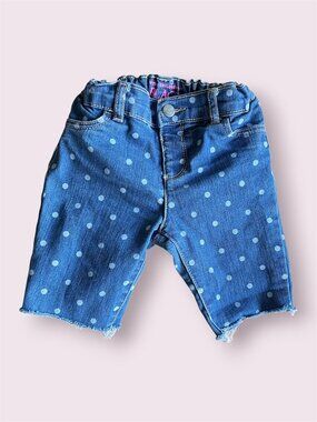 Children's Place Blue Denim Polka Dot Shorts Girls 5T